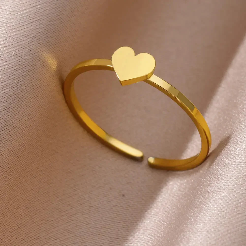 Rings Heart Gold